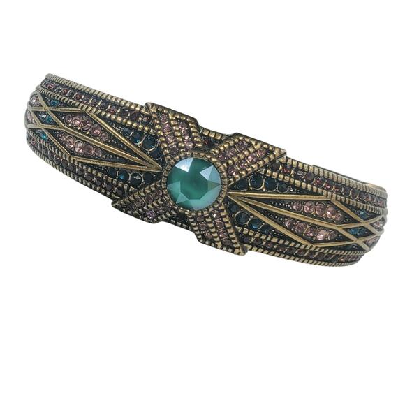 Heidi Daus “Tapered X” Hinged Crystal Bangle Bracelet – Large – NIB - Picture 14 of 17